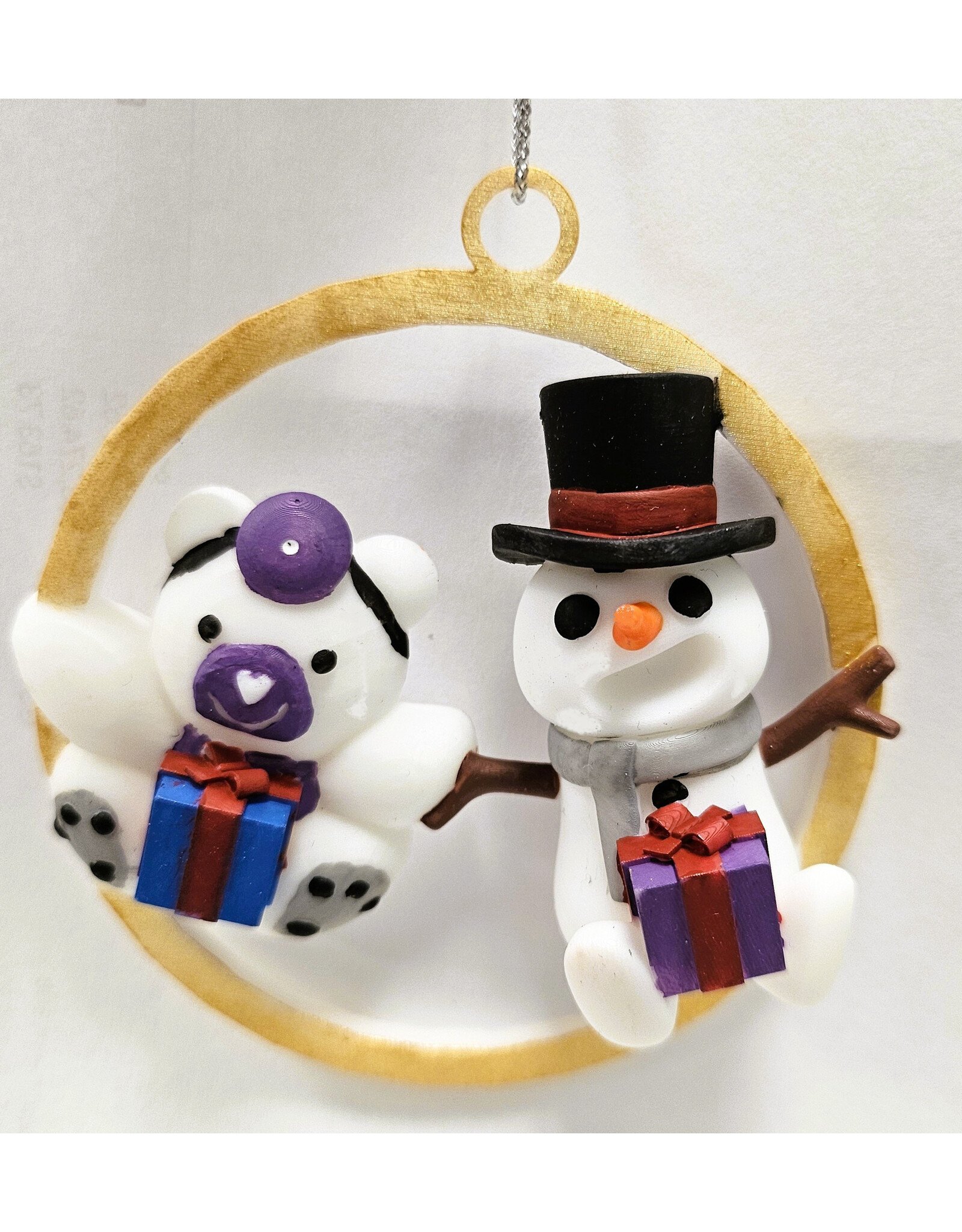 Stollery Ornament - Dr Patchup with snowman