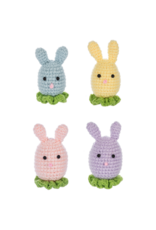 Crochet Bunny Head Figurines