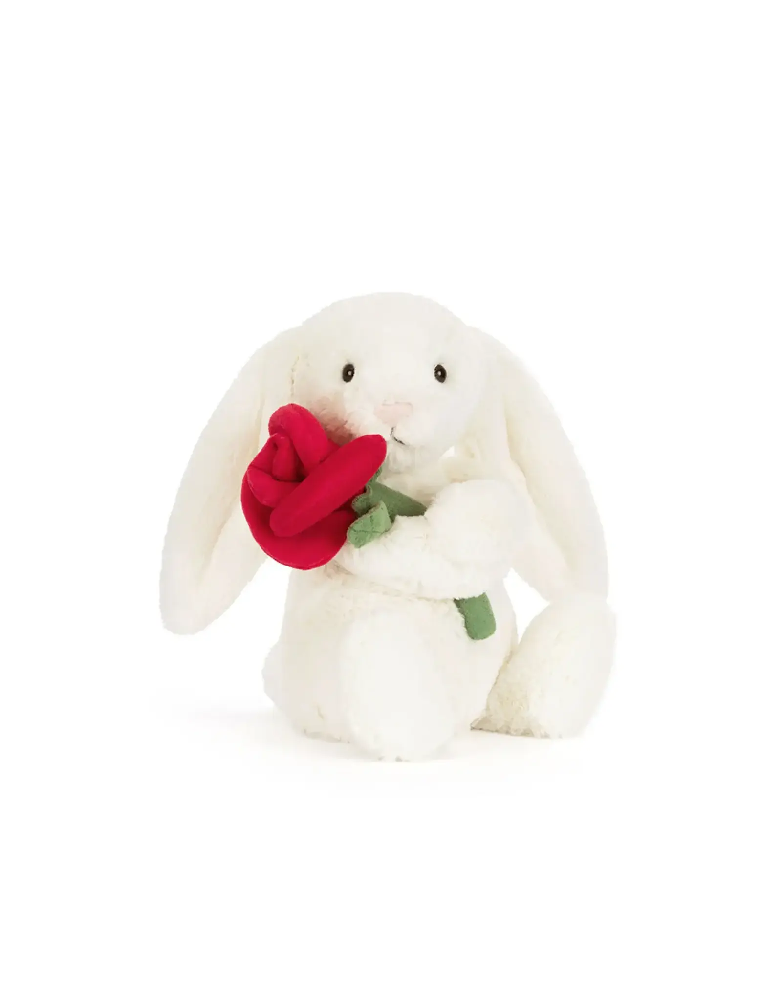 Jellycat Cream Bunny with Rose