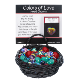 Colors of Love Heart Charms