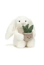 Jellycat Cream Bunny with Plant