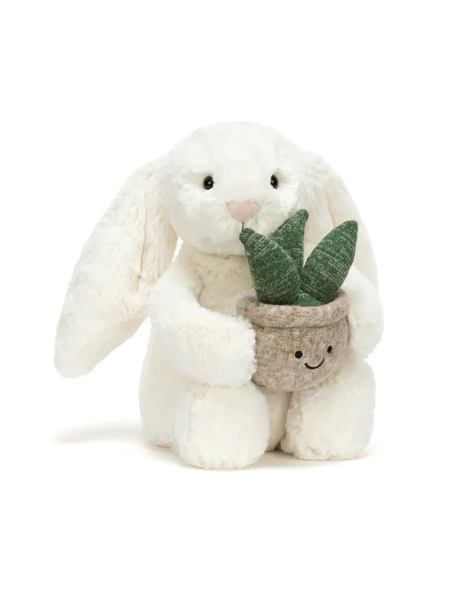 Jellycat Cream Bunny with Plant