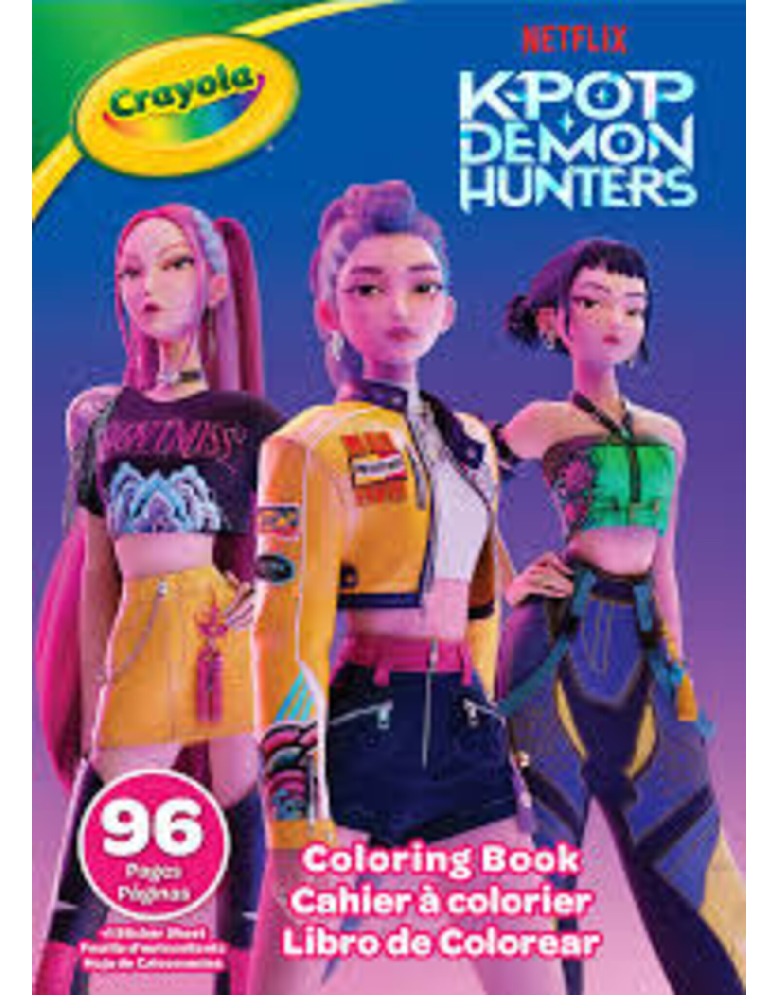 K-Pop Demon Hunters - 96 page coloring book