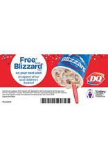 Dairy Queen Miracle Treat Day - 5 small Blizzard vouchers for $30