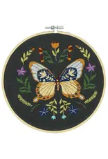 Embroidery Kit - midnight butterfly - large