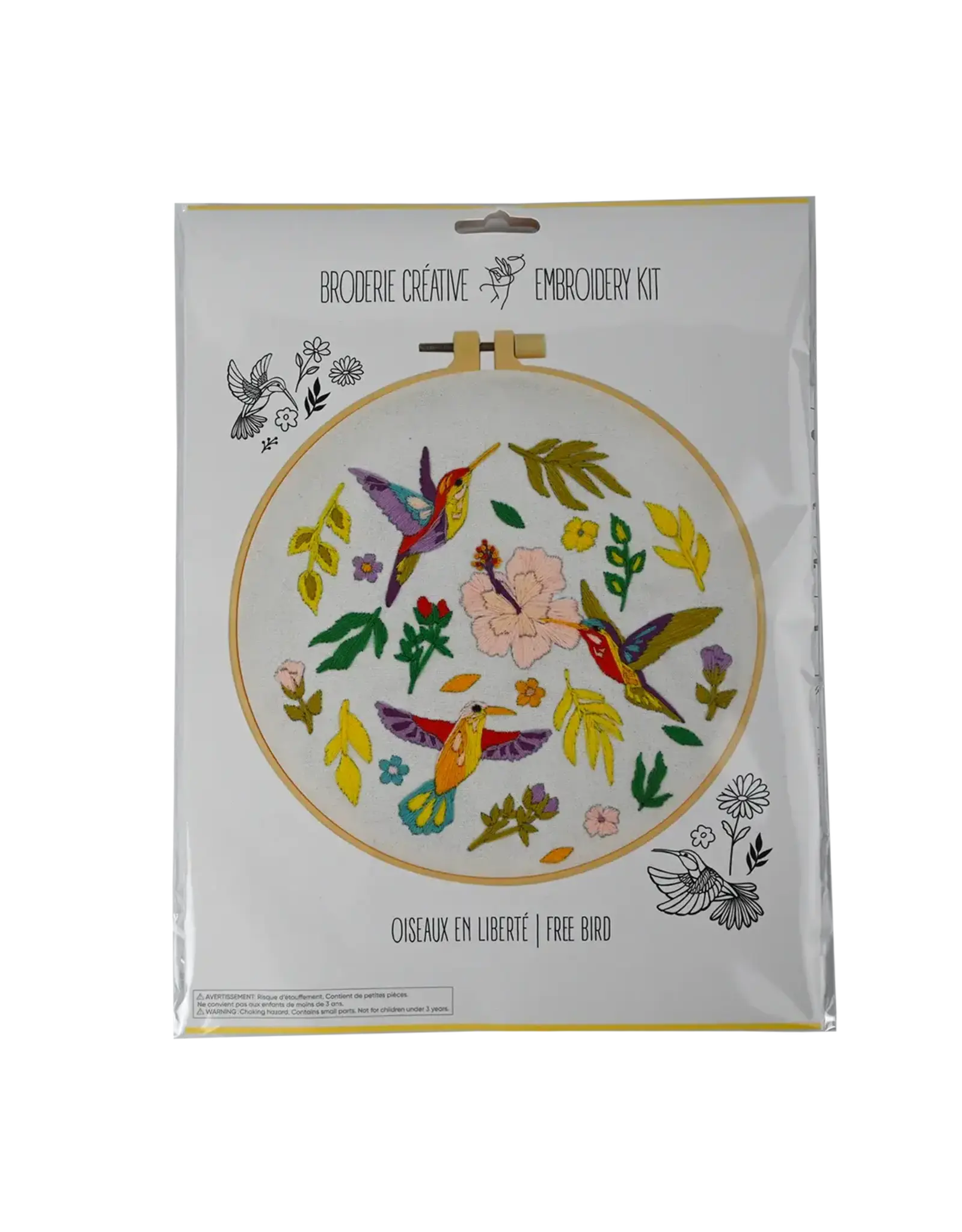 Embroidery Kit - free bird - large