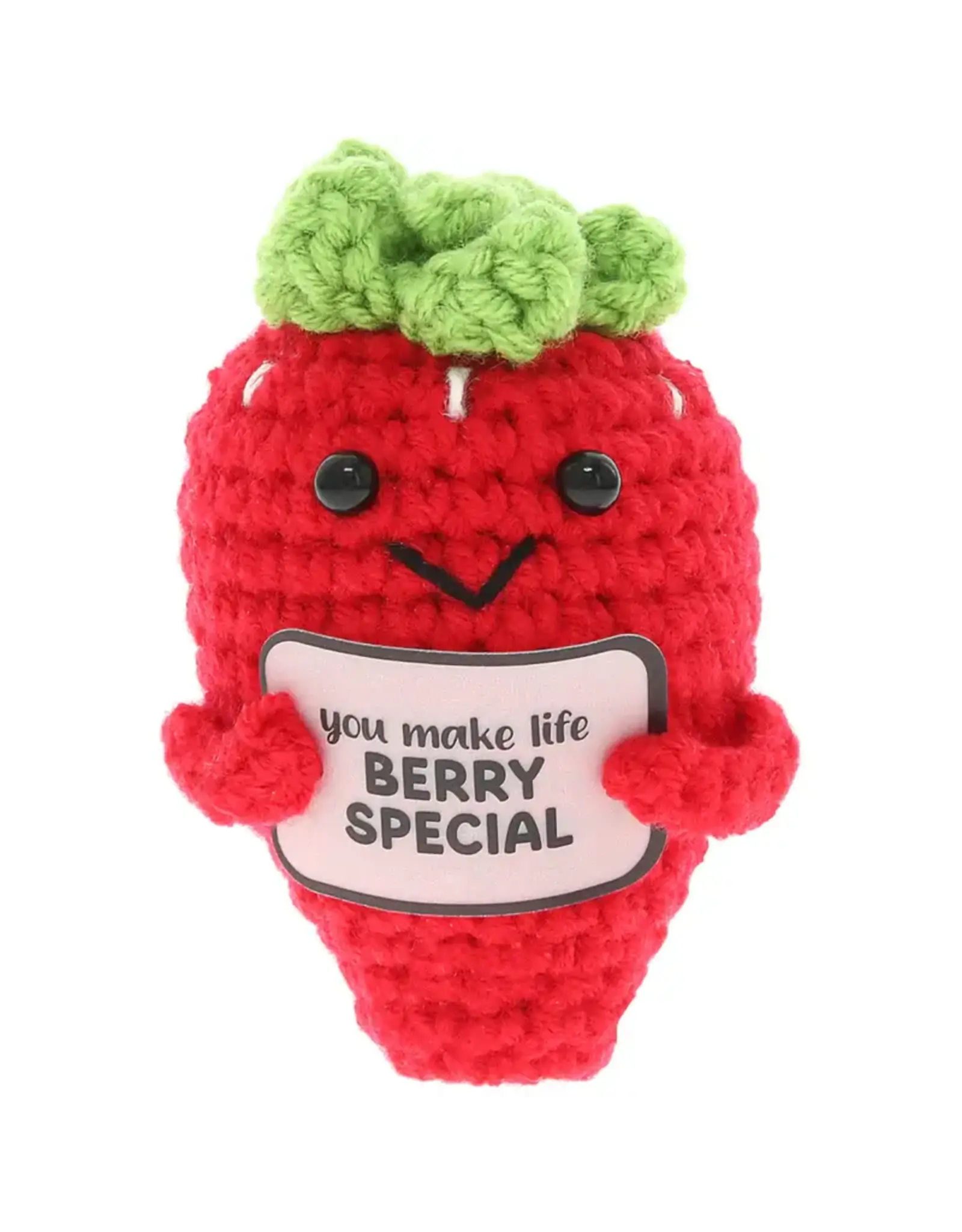 Crocheted Mini - strawberry