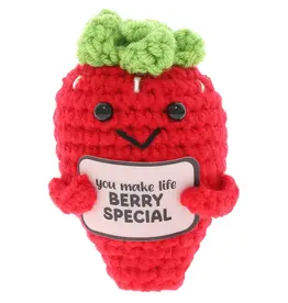 Crocheted Mini - strawberry