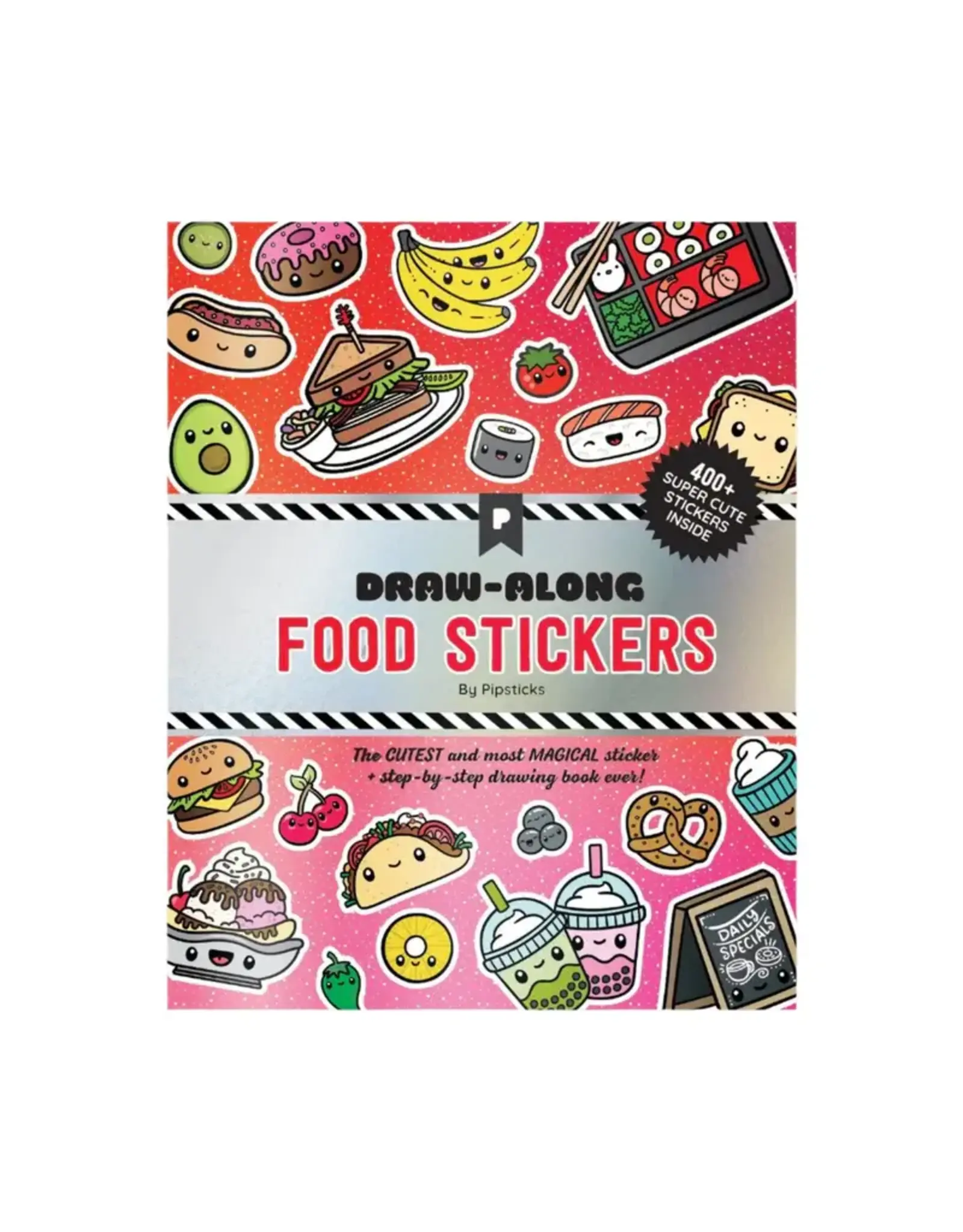 Draw-Along Food Stickers