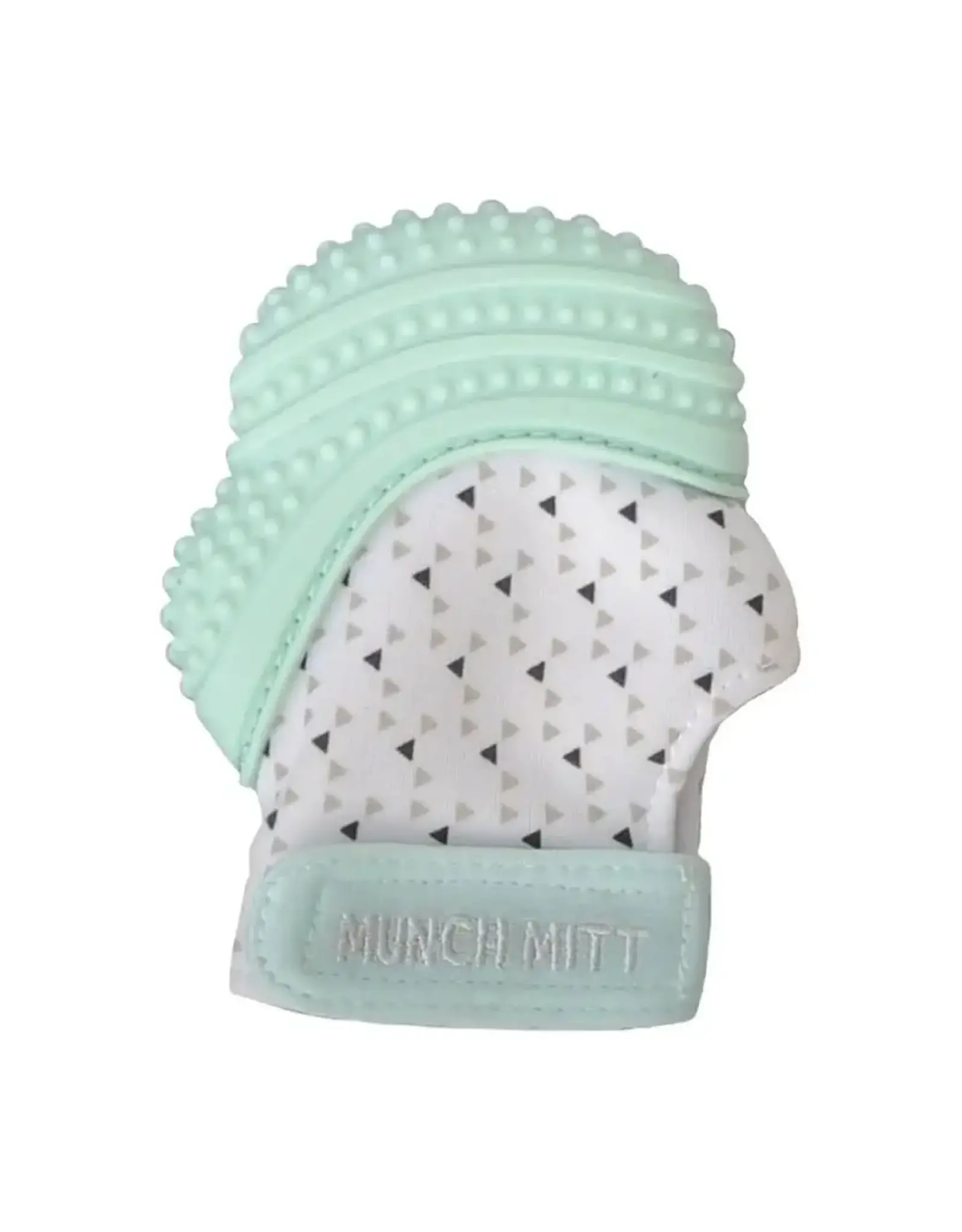 Munch Mitt -mint green triangles