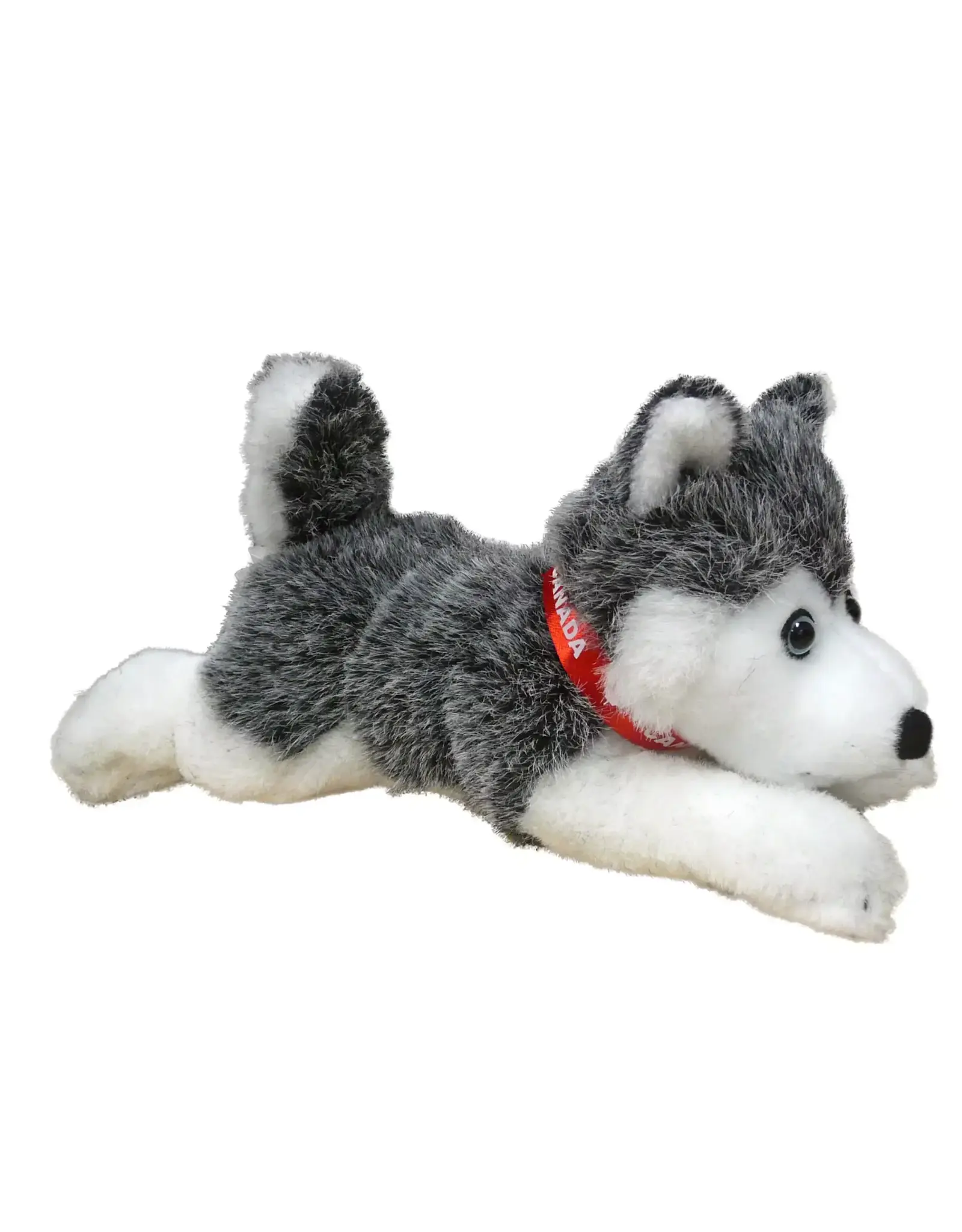 Floppy Grey Husky w/ Red Canada Ribbon