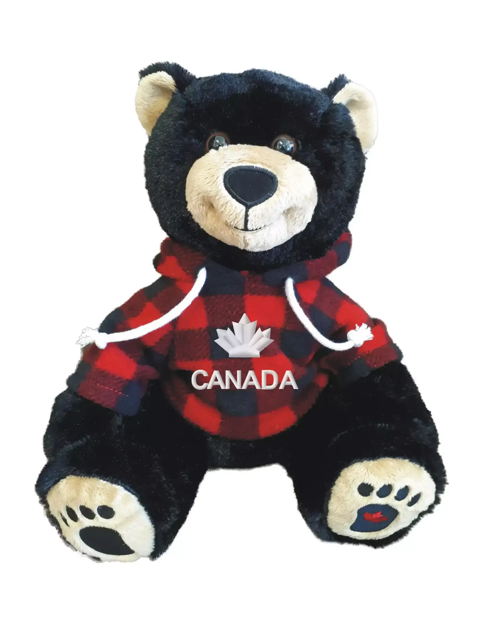 Smiley Black Bear w/ Red Jack Hoody - Canada
