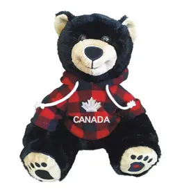 Smiley Black Bear w/ Red Jack Hoody - Canada