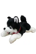 Floppy Black Husky w/ Red Canada Ribbon