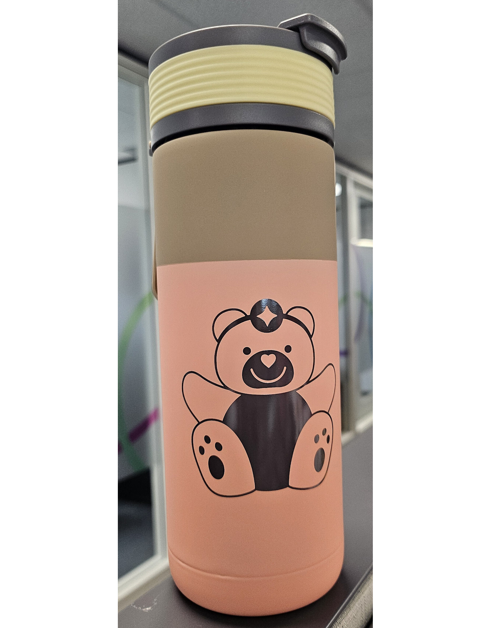Stollery Travel  2 in 1 Tumbler - Asobu peach