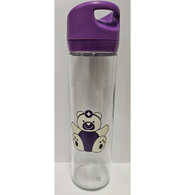 Stollery Water Bottle - glass and purple