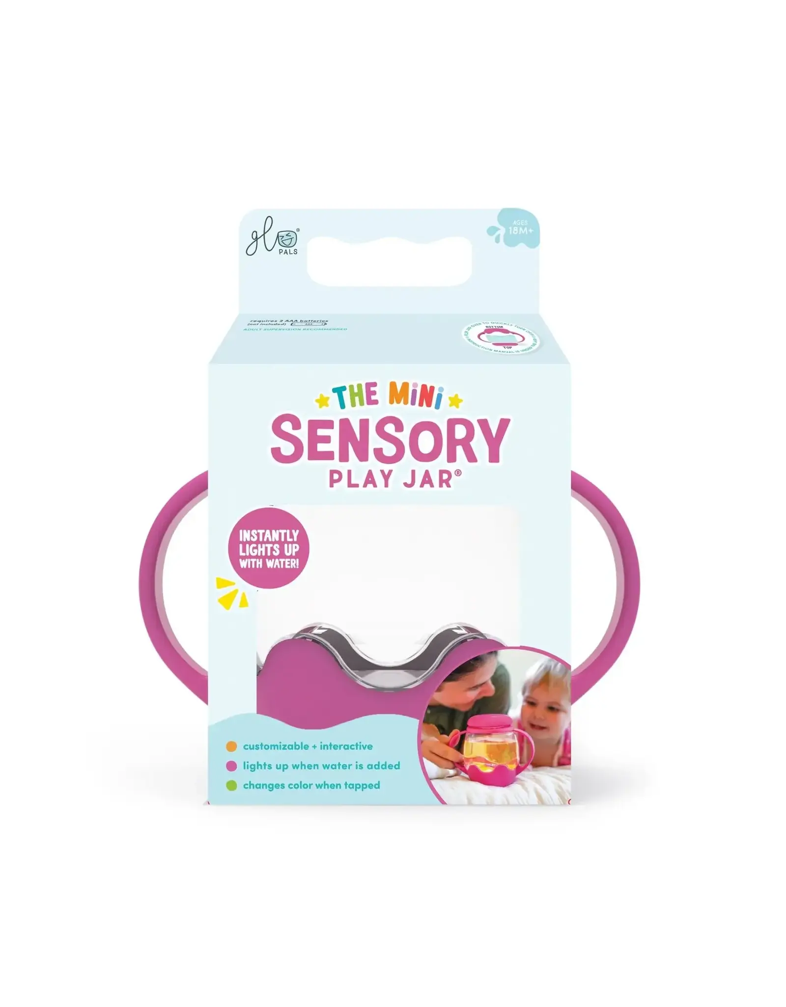 Glo Pals - Mini Sensory Play Jar - gumdrop
