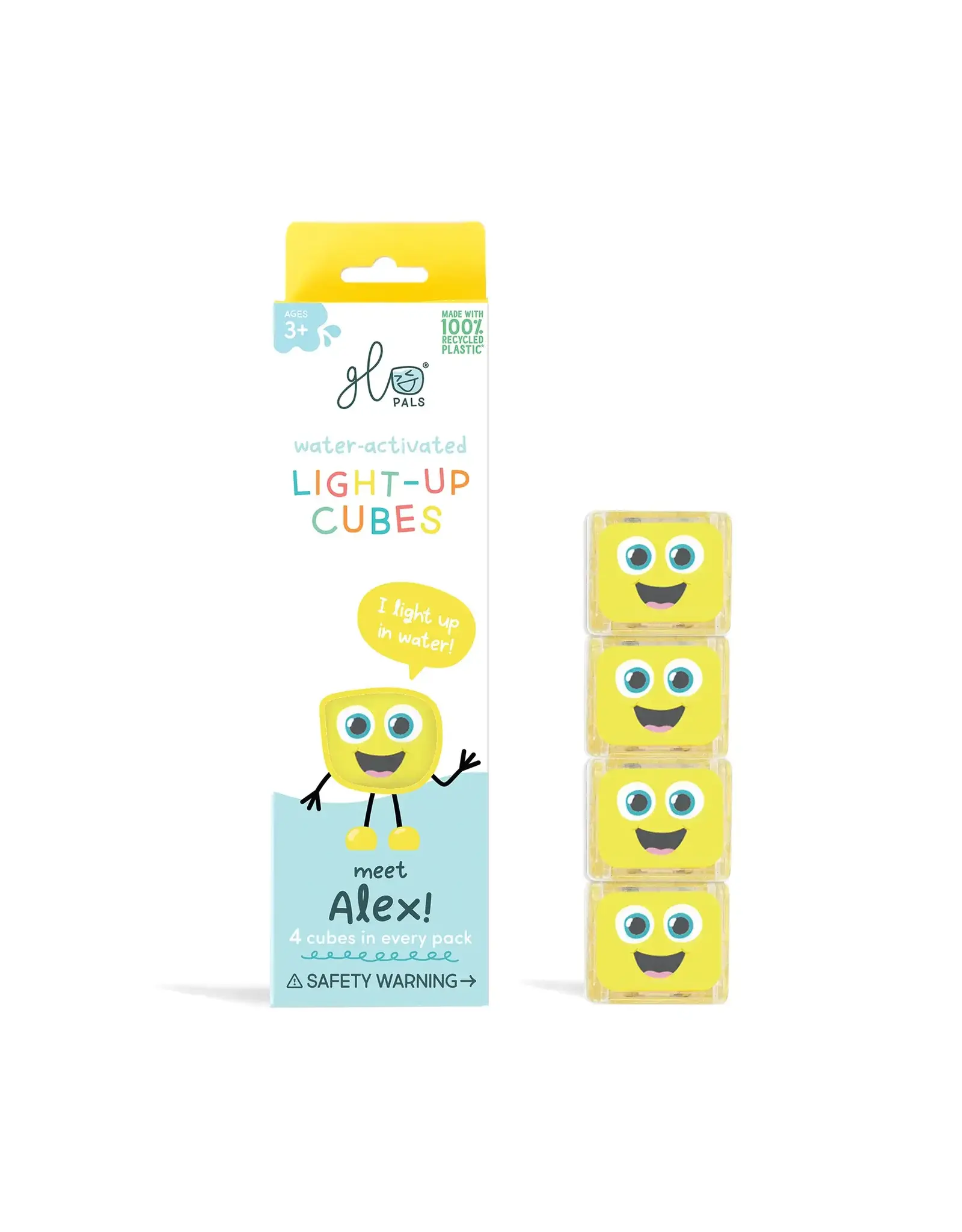 Glo Pals - Light up Cubes - Alex - Yellow