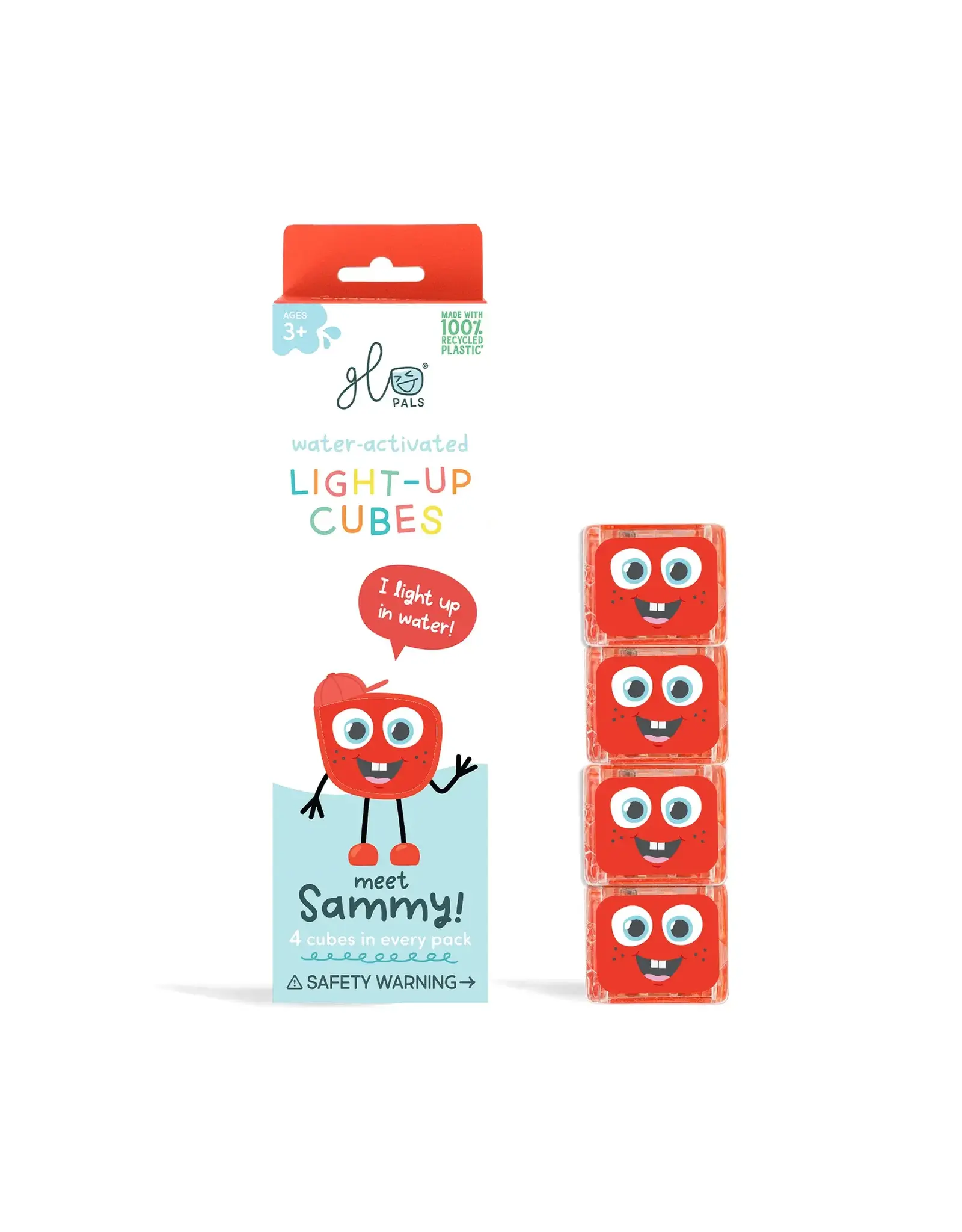 Glo Pals - Light up Cubes - Sammy - Red