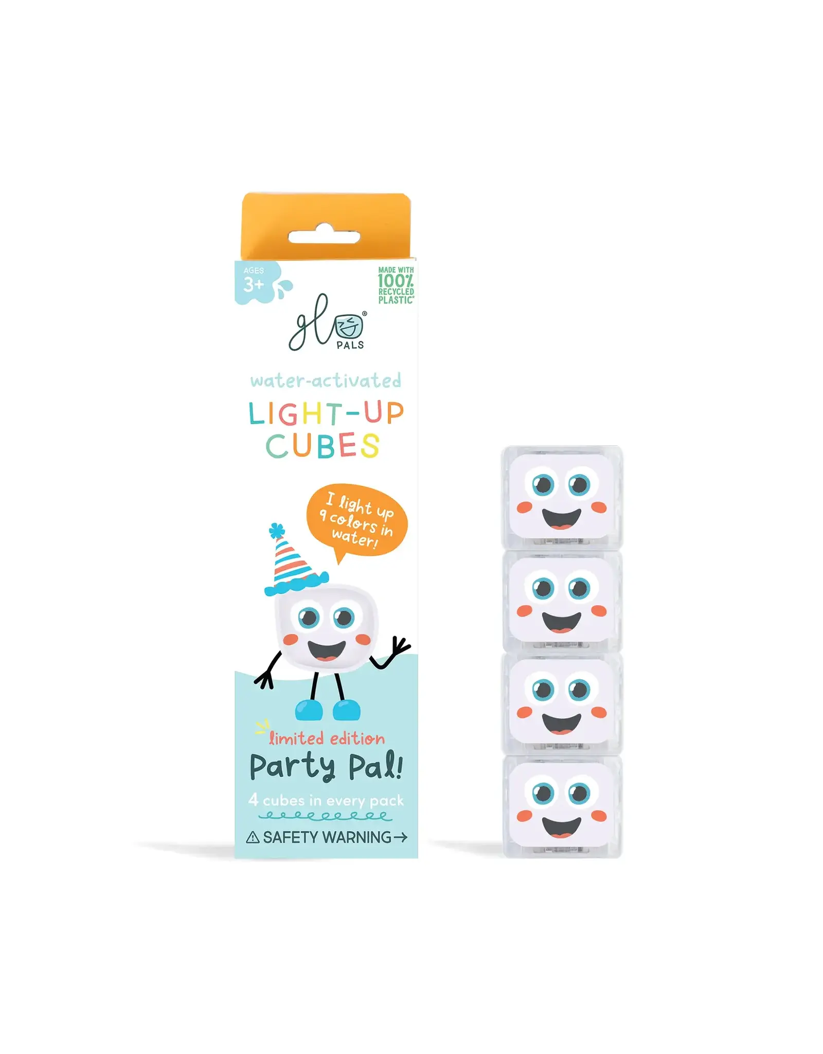 Glo Pals - Light up Cubes - Party Pal - White