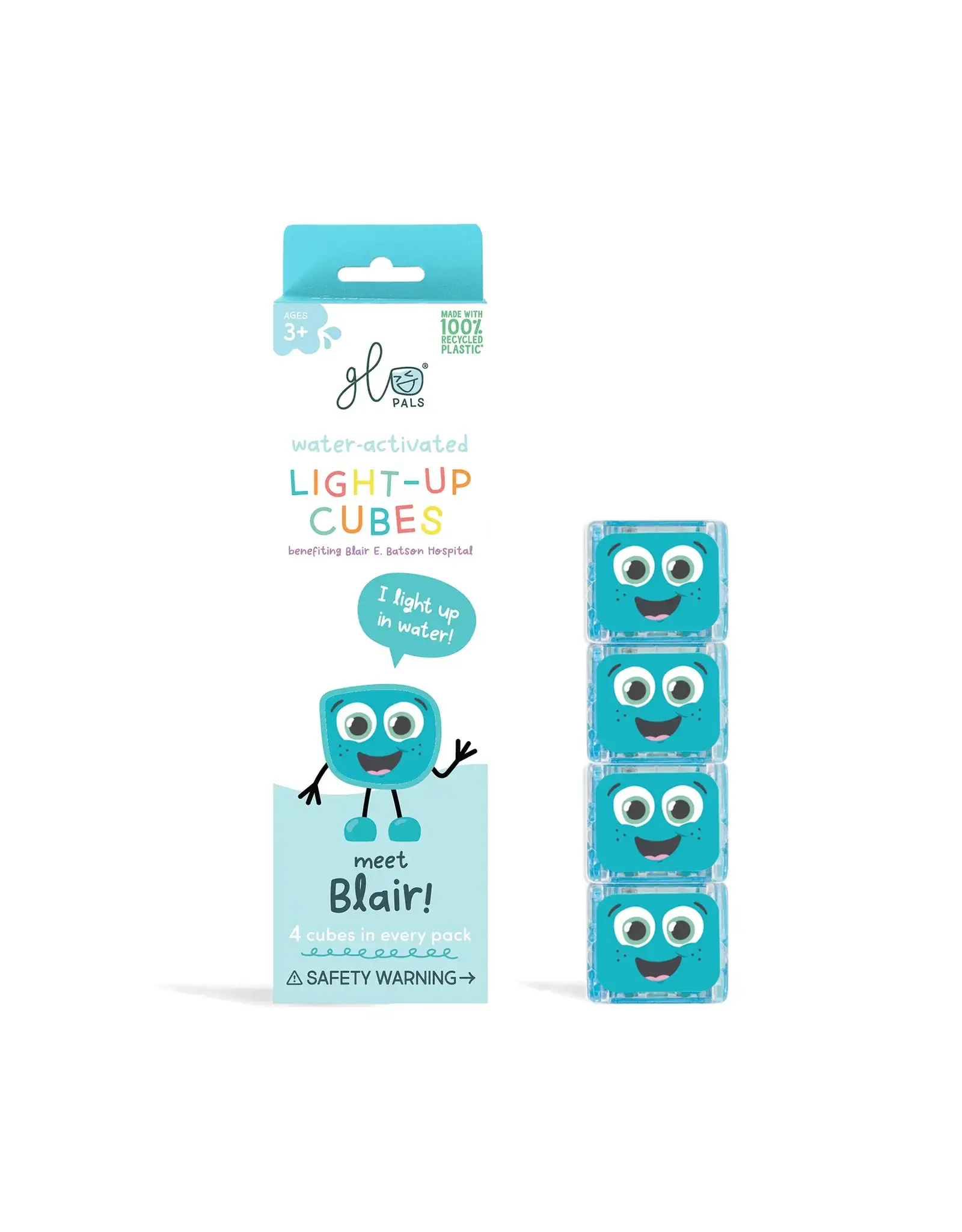 Glo Pals - Light up Cubes - Blair - Blue