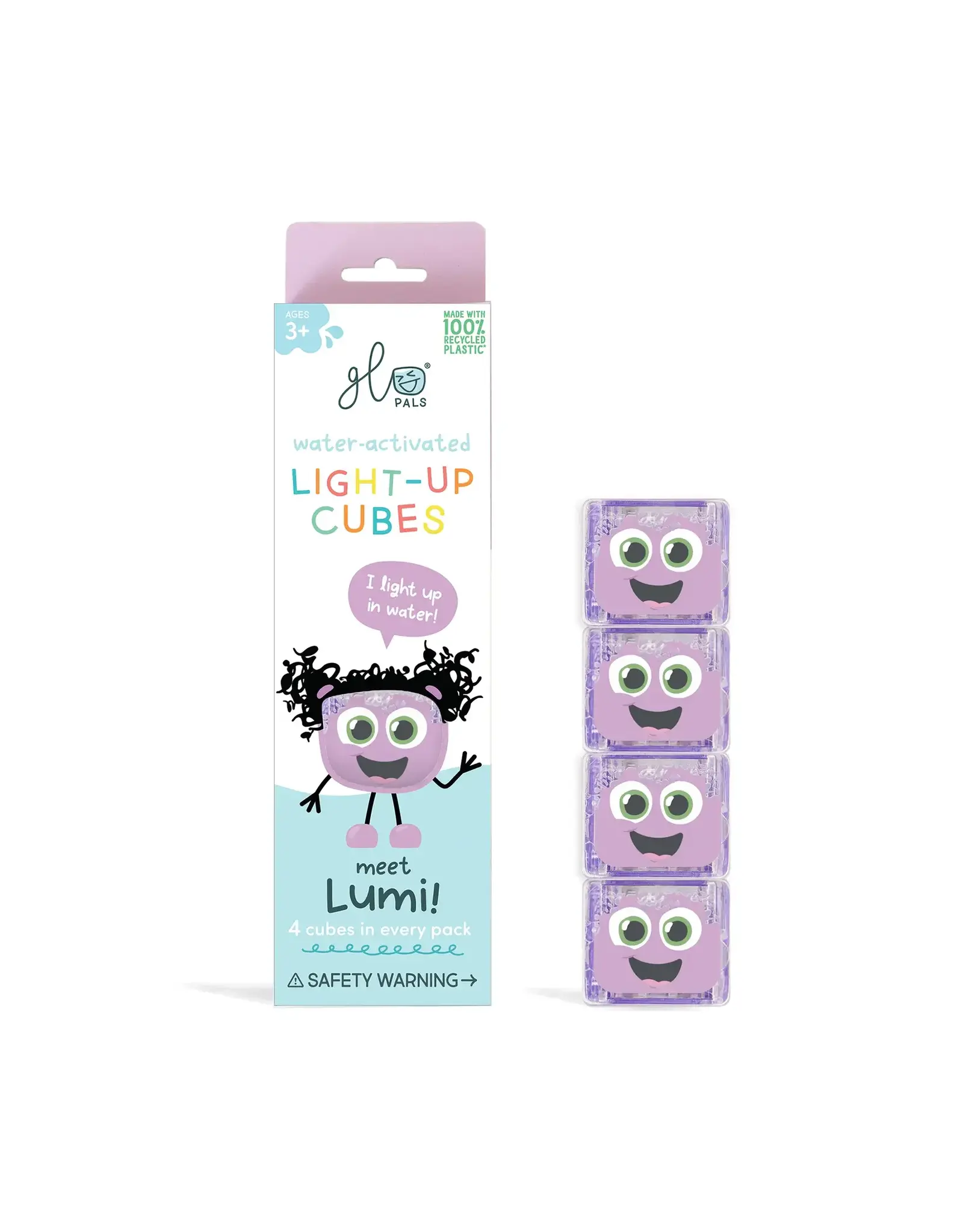 Glo Pals - Light up Cubes - Lumi - Purple