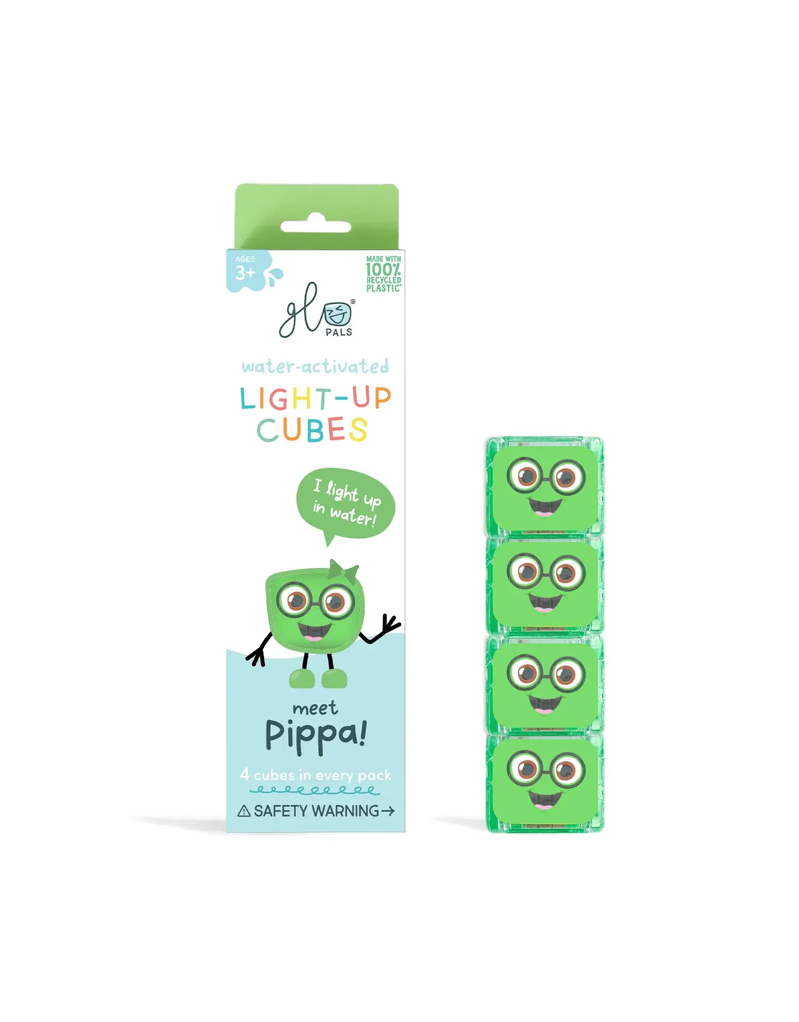 Glo Pals - Light up Cubes - Pippa - Green