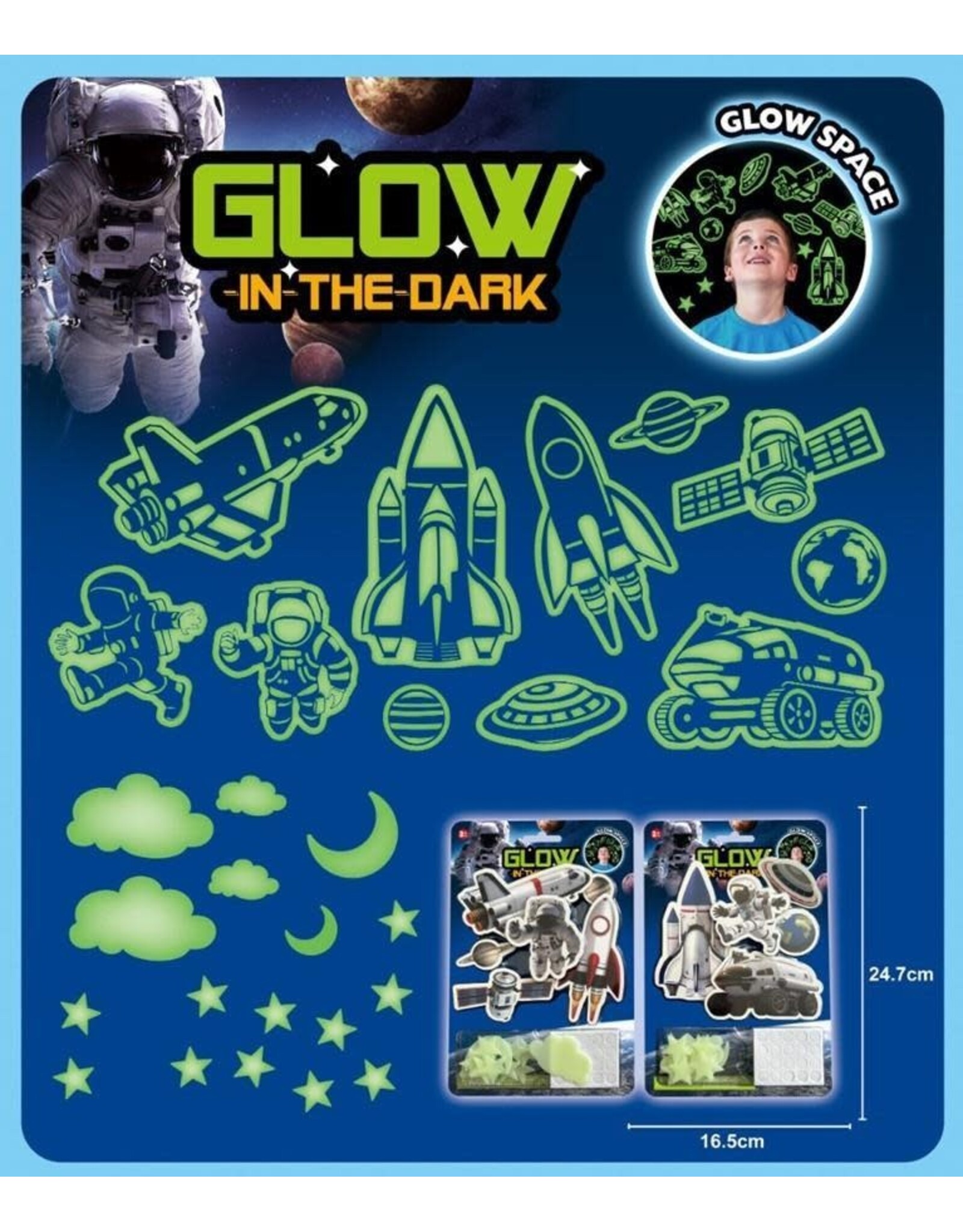 Glow in the Dark Space & Star Set