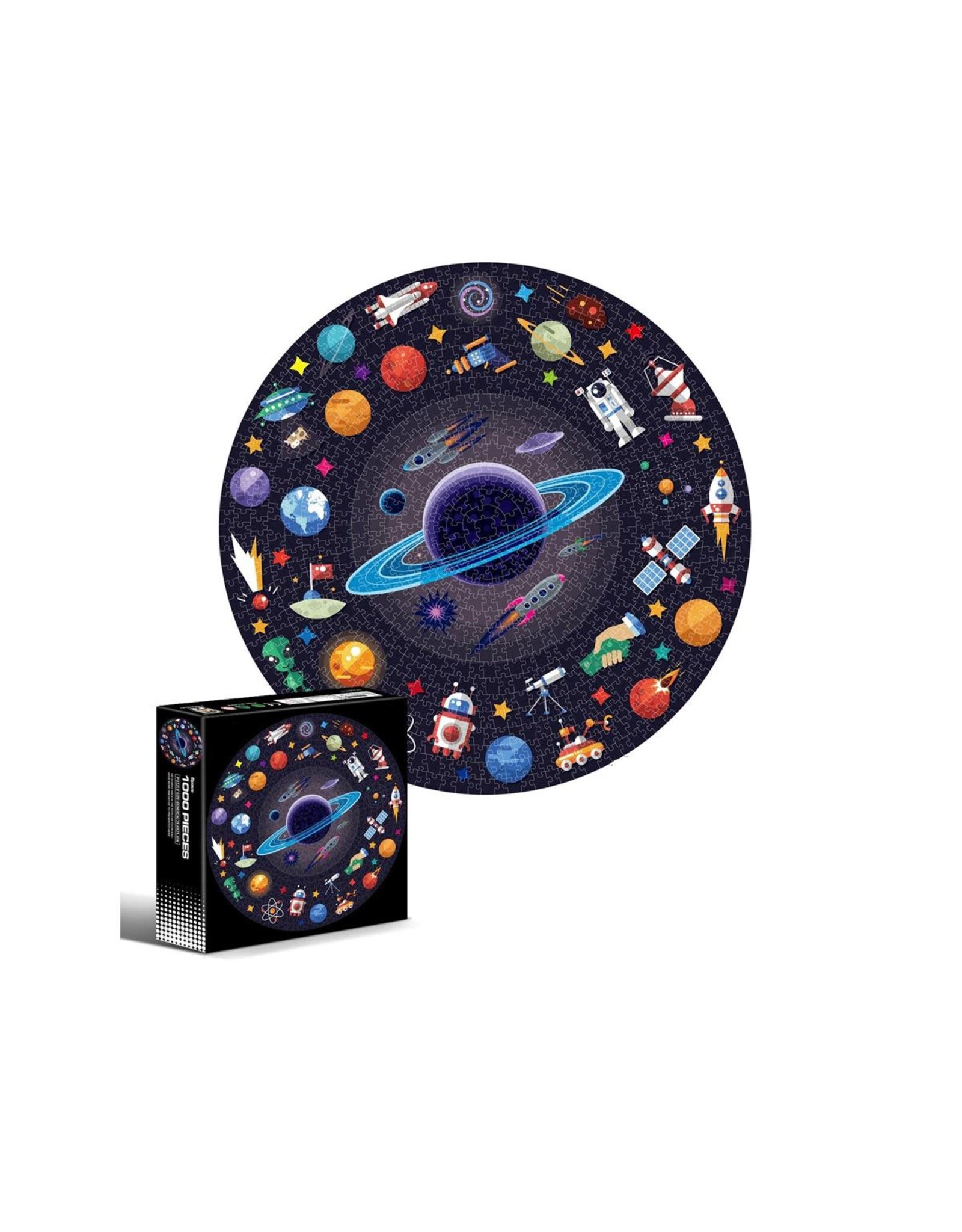 Space Round Puzzle 1000 pc