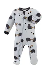Organic Cotton Pajama -hedgehogs & kisses purple