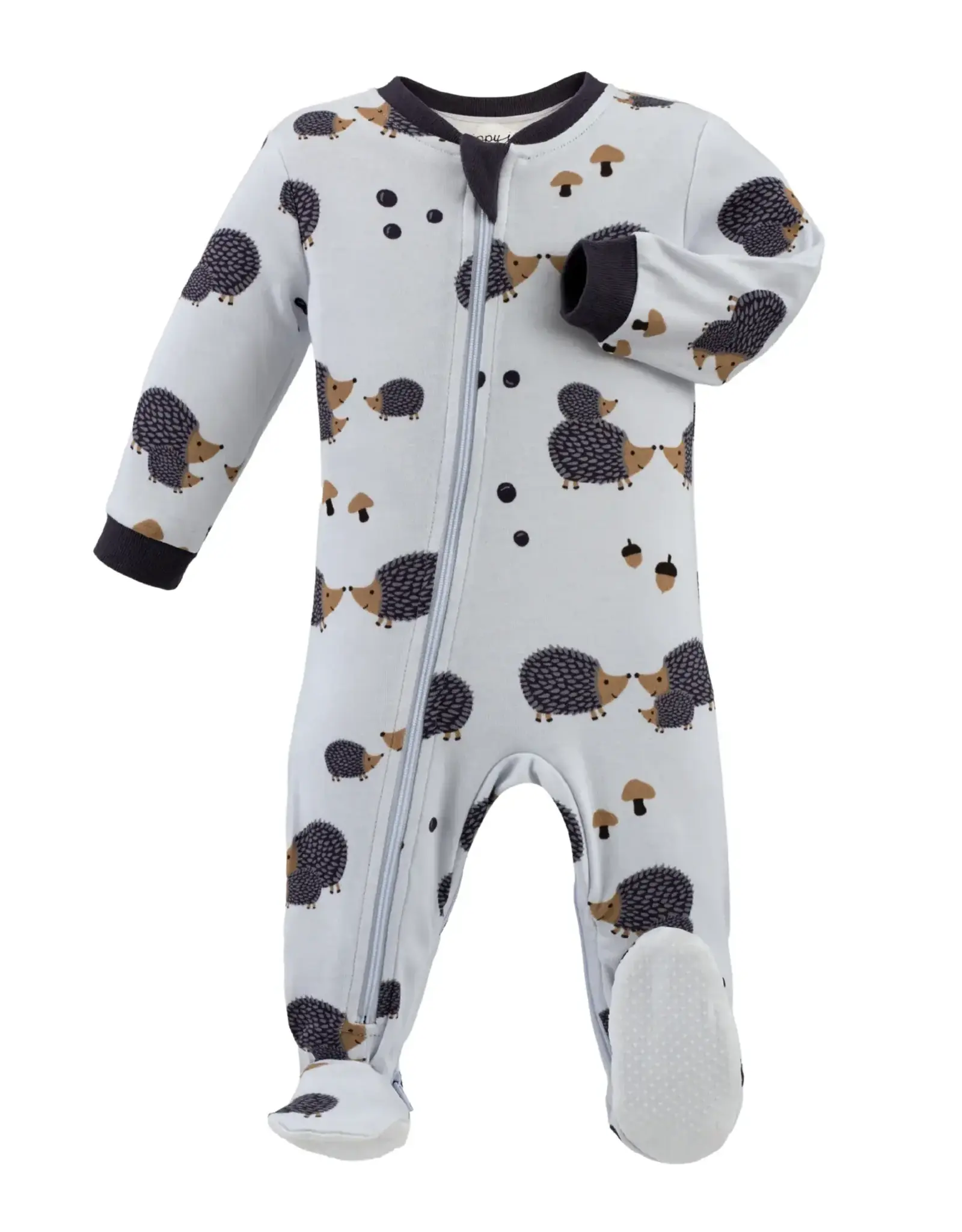 Organic Cotton Pajama -hedgehogs & kisses purple