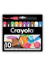 Crayola - 10 Bullet Tip Acrylic Paint Markers