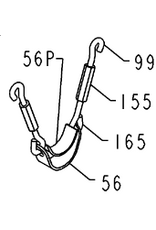 Penn 56C-115  ROD BRACE COMPLETE