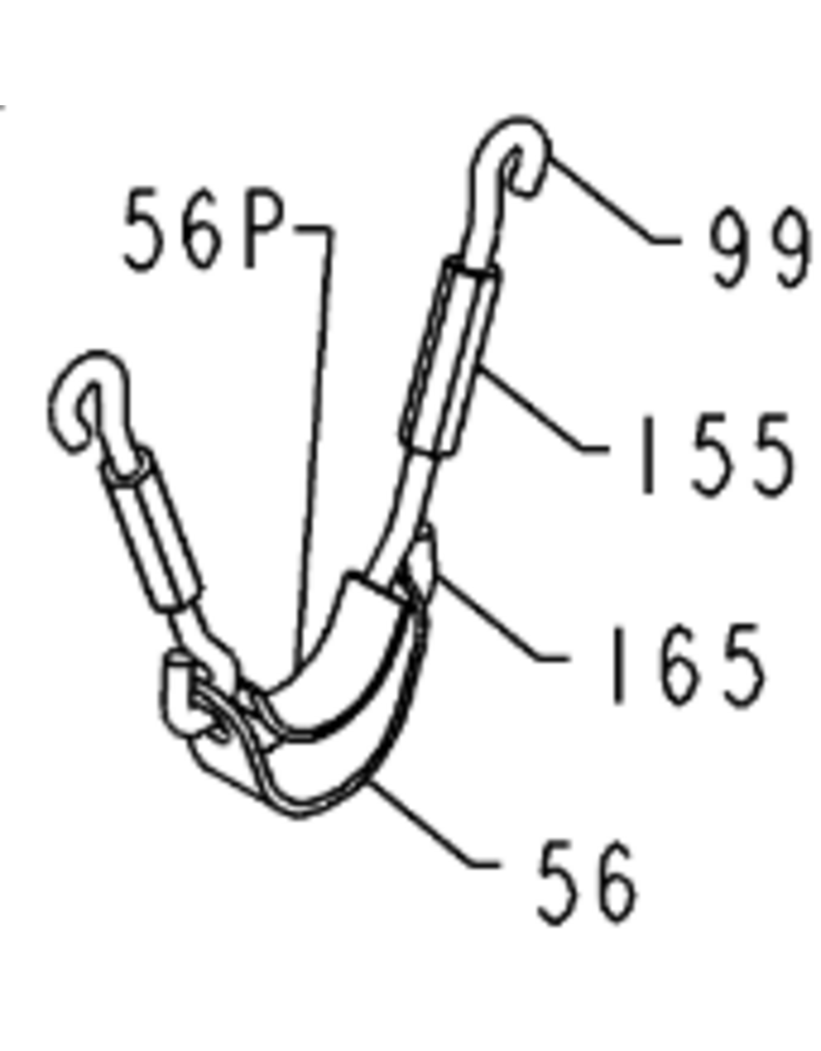 Penn 56C-115  ROD BRACE COMPLETE