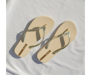 gold metallic flip flops sandals