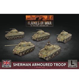 BATTLEFRONT MINIATURES FOW: Bri: Sherman Armoured Troop (plastic)