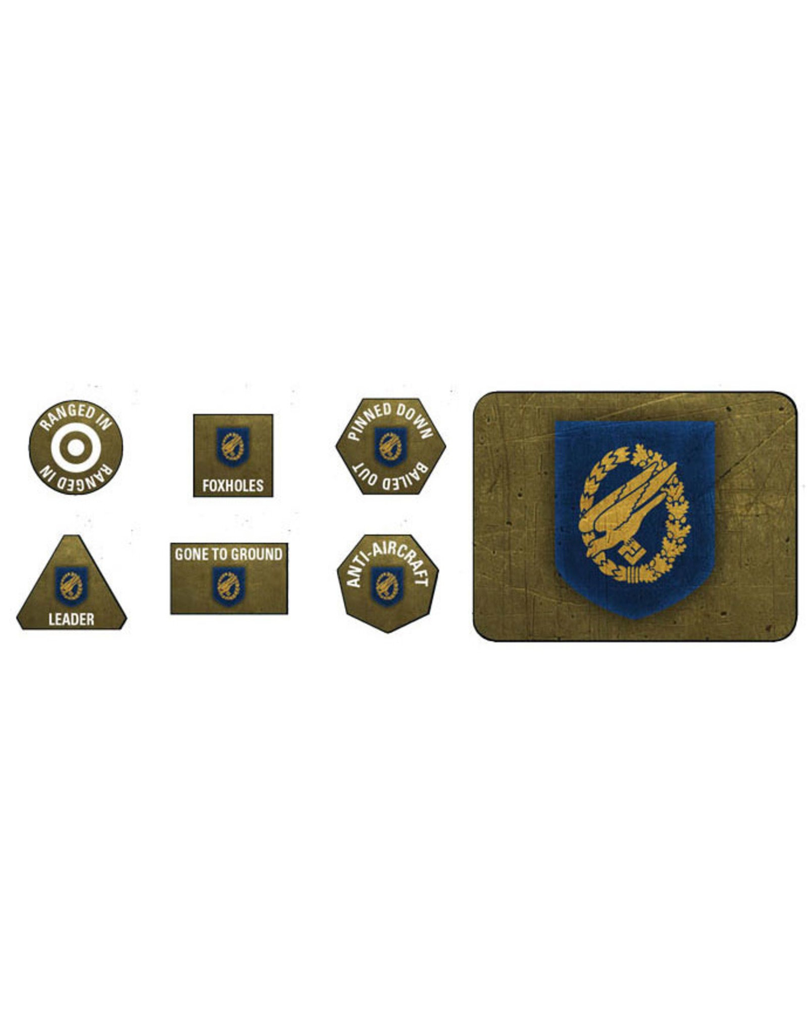 FLAMES OF WAR Fow: Fallschirmjager Tokens and Objectives
