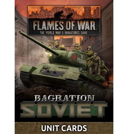 FLAMES OF WAR FOW: Bagration : Soviet Unit Cards