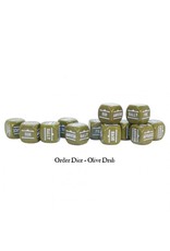 WARLORD GAMES BA: Orders Dice - Olive Drab (12)