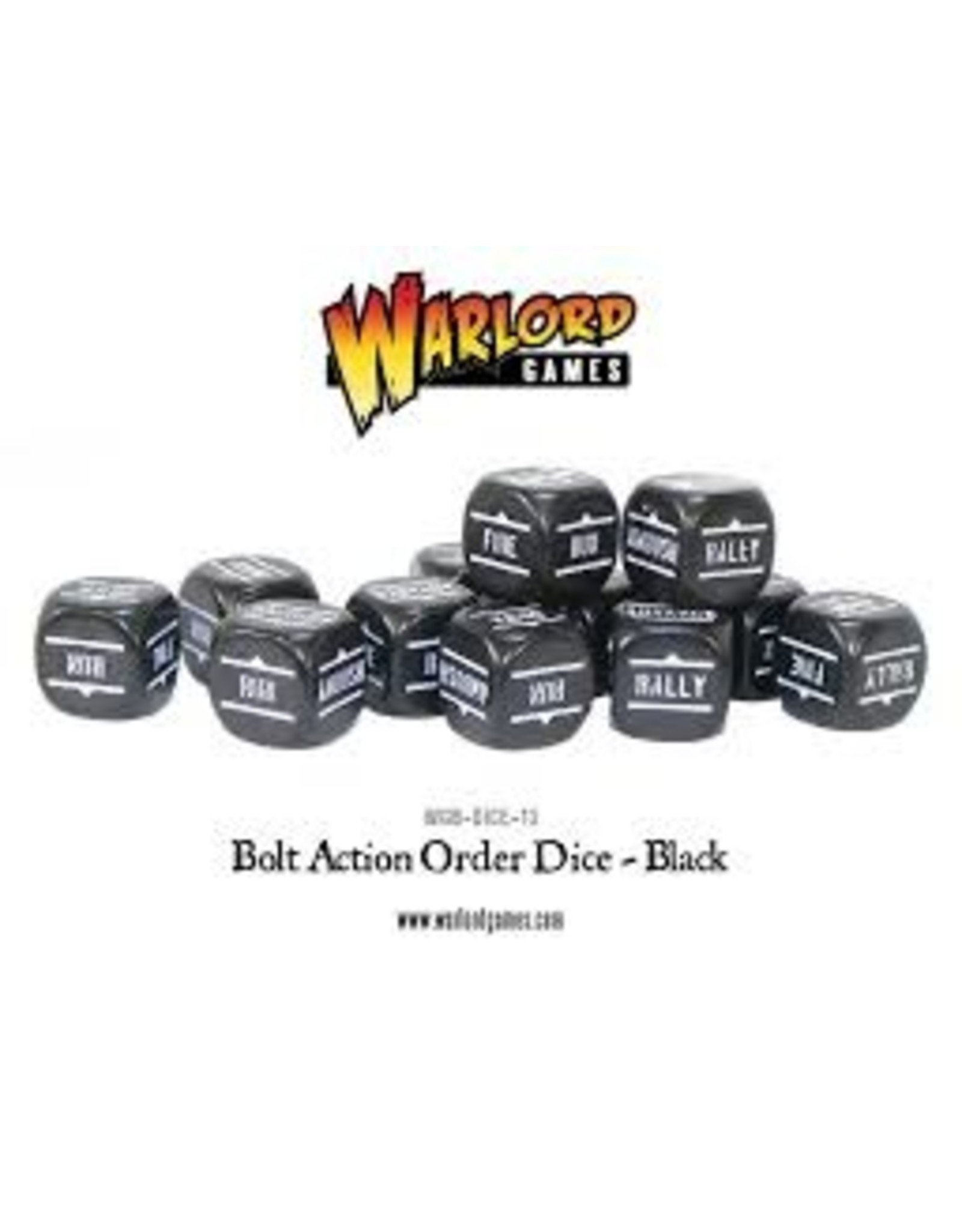 WARLORD GAMES BA: Orders Dice - Black (12)