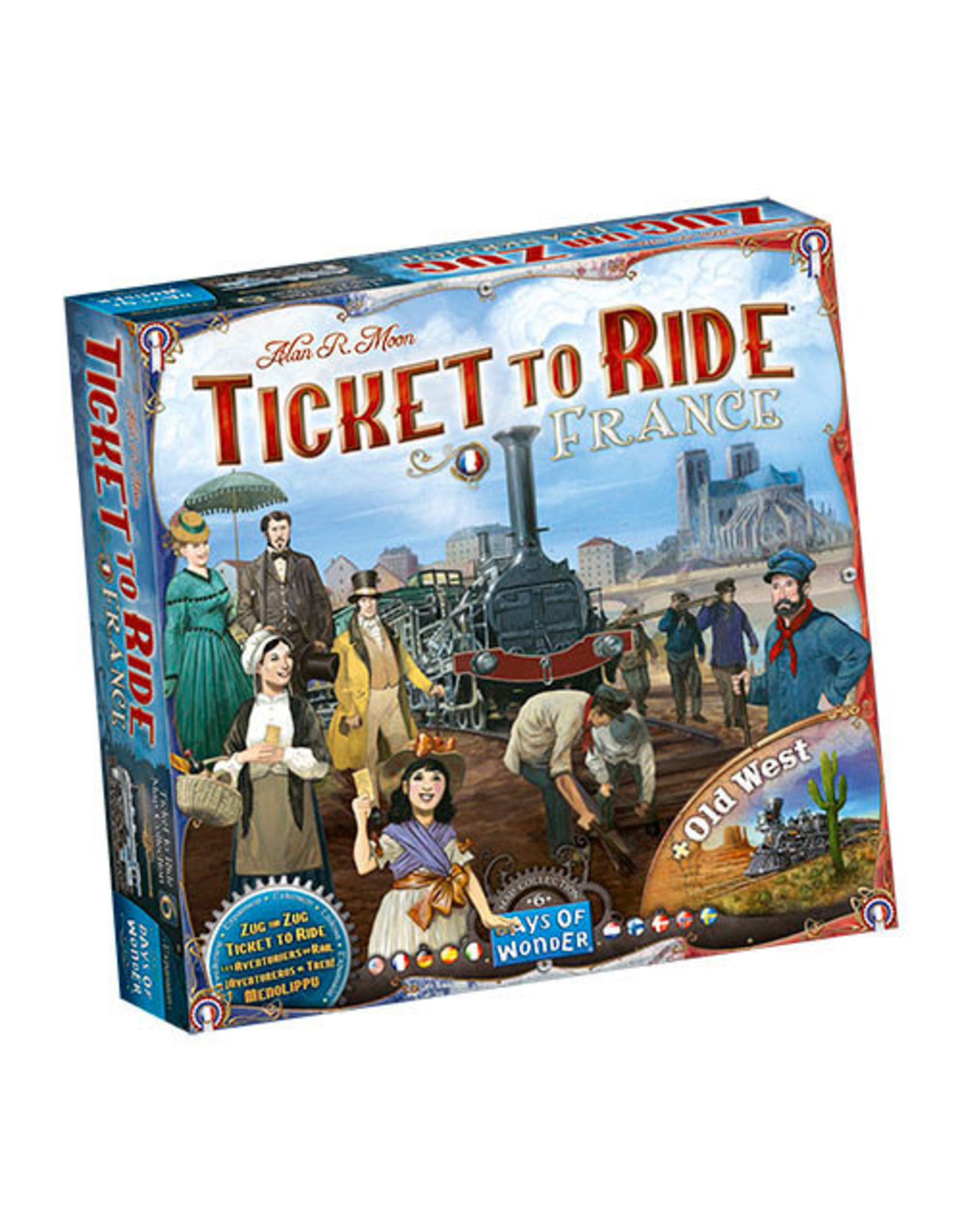 DAYS OF WONDER Ticket To Ride  - France /Old West Map 6