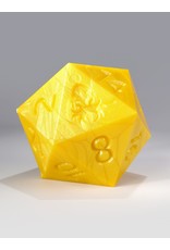 Kraken Dice - RAW 55mm Yellow D20