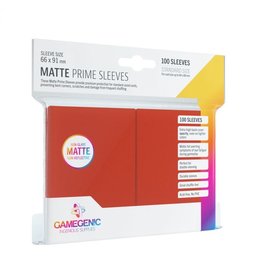 Gamegenics GG: Matte Prime Sleeves - Red (100)