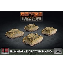 BATTLEFRONT MINIATURES Brummbar Assault Tank Platoon (x4)