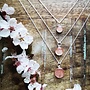 Cherry Blossom Necklace 10mm - Silver 18"