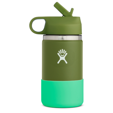 Hydro Flask 12 oz Kids Wide Mouth Straw Lid Bottle Canary