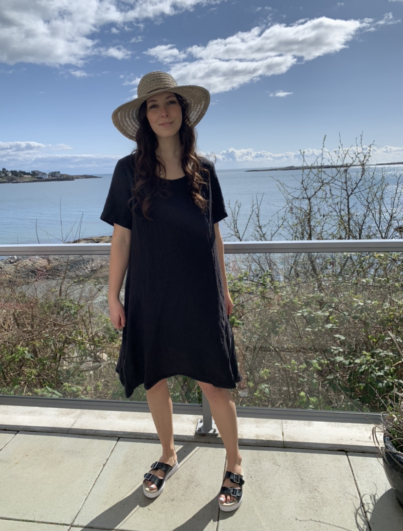 Grizas Short Sleeve Linen Dress