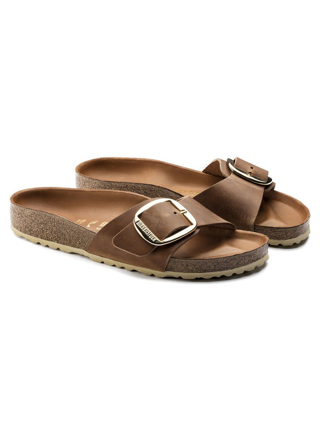 Birkenstock Madrid Big Buckle Cognac