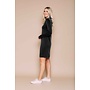 Megan Funnel Neck LS Dress