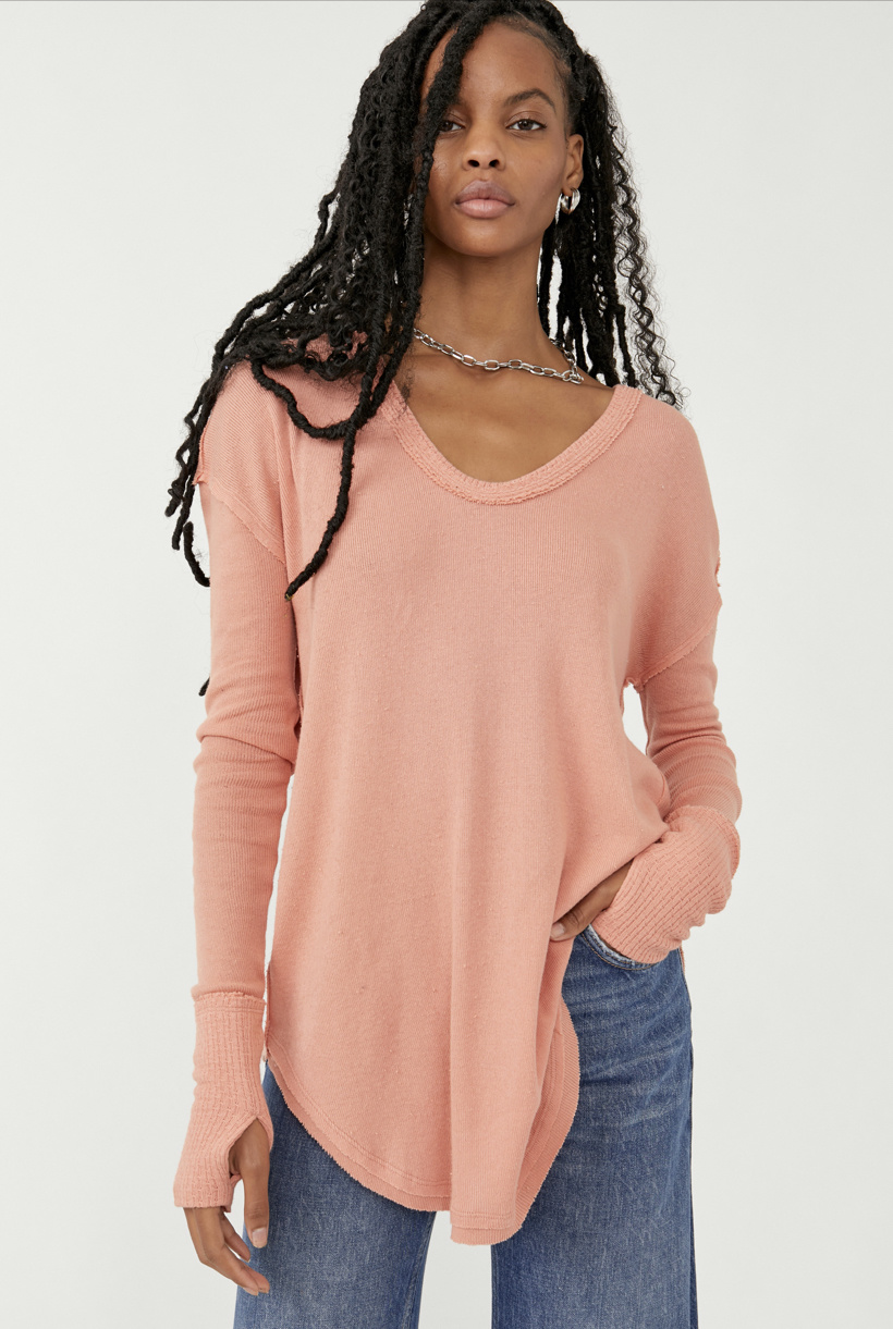 Free People Colby Long Sleeve, 58% OFF